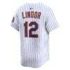 Francisco Lindor New York Mets Nike Home Limited Jersey - White - Alt2
