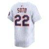 Juan Soto New York Mets Nike Home Limited Jersey - White - Detail View