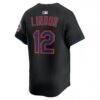 Francisco Lindor New York Mets Nike Alternate Limited Jersey - Black - Detail View