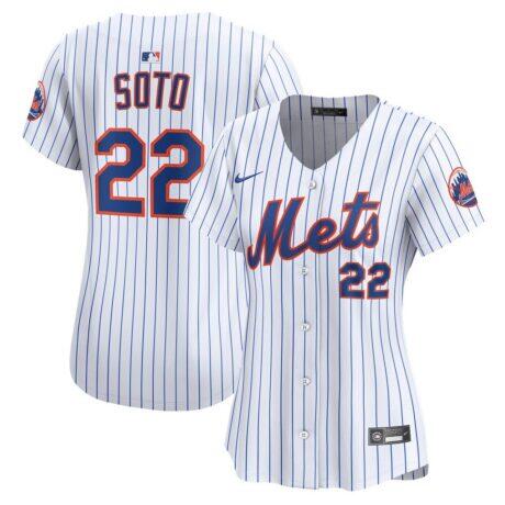 Juan Soto New York Mets Nike Women's Home Limited Jersey - White - Front View