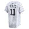 Anthony Volpe New York Yankees Nike Home Limited Player Jersey - White - Detail View