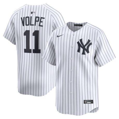 Anthony Volpe New York Yankees Nike Home Limited Player Jersey - White - Front View
