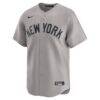 Max Fried New York Yankees Nike Road Limited Player Jersey - Gray - Side View