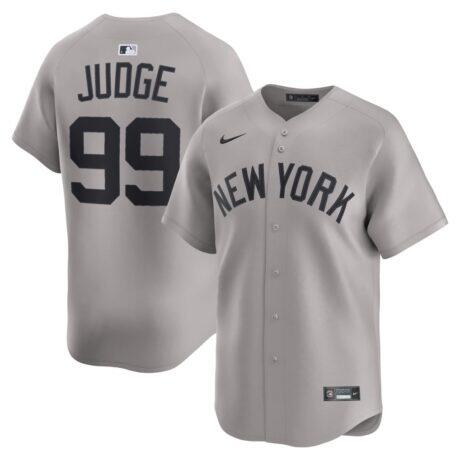 Aaron Judge New York Yankees Nike Road Limited Player Jersey - Gray - Front View