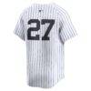 Giancarlo Stanton New York Yankees Nike Home Limited Player Jersey - White - Detail View