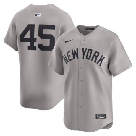 Gerrit Cole New York Yankees Nike Road Limited Player Jersey - Gray - Front View