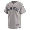 Max Fried New York Yankees Nike Road Limited Player Jersey - Gray - Side View