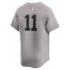 Anthony Volpe New York Yankees Nike Road Limited Player Jersey - Gray - Detail View