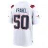 Mike Vrabel New England Patriots Nike Retired Player Game Jersey - White - Detail View