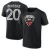 Christian Benteke D.C. United Authentic Stack Name & Number T-Shirt - Black - Front View