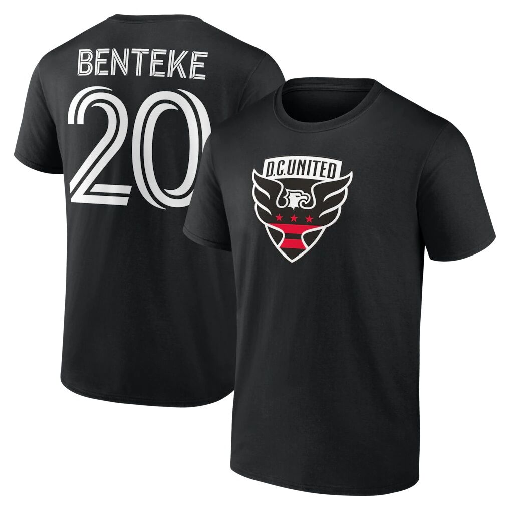 Christian Benteke D.C. United Authentic Stack Name & Number T-Shirt