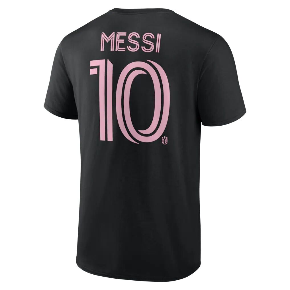 Lionel Messi Inter Miami CF Authentic Stack Name & Number T-Shirt