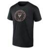 Lionel Messi Inter Miami CF Authentic Stack Name & Number T-Shirt - Black - Side View