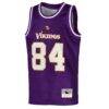 Randy Moss Minnesota Vikings Mitchell & Ness Youth Retired Player NFL Basketball Fashion Jersey - Purple - Side View