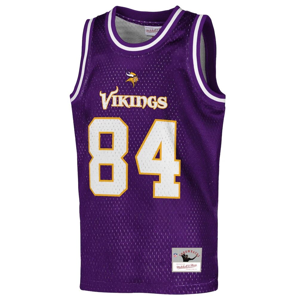 Randy Moss Minnesota Vikings Mitchell & Ness Youth Retired Player NFL Basketball Fashion Jersey