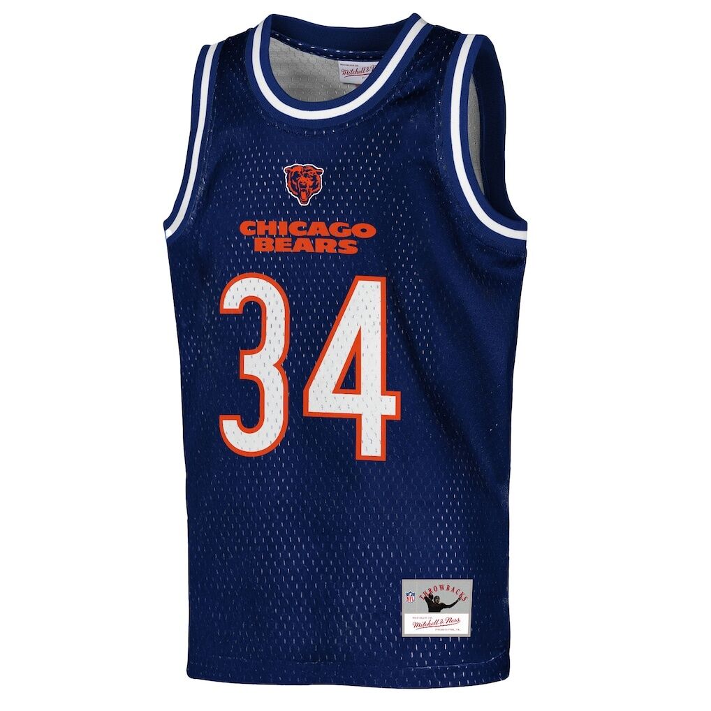 Walter Payton Chicago Bears Mitchell & Ness Youth Retired Player NFL Basketball Fashion Jersey