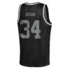 Bo Jackson Las Vegas Raiders Mitchell & Ness Youth Retired Player NFL Basketball Fashion Jersey - Black - Detail View