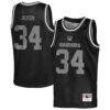 Bo Jackson Las Vegas Raiders Mitchell & Ness Youth Retired Player NFL Basketball Fashion Jersey - Black - Front View