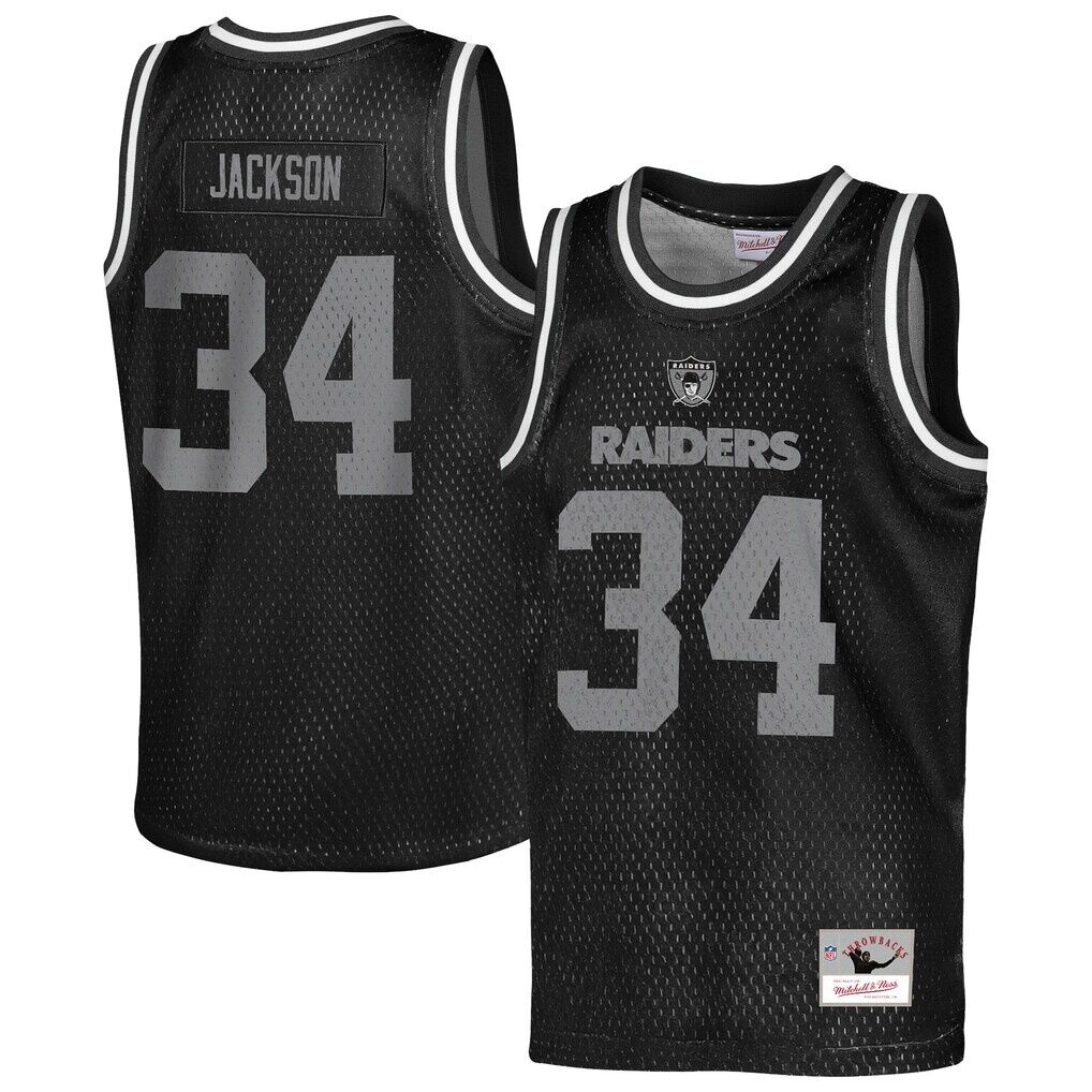 Bo Jackson Las Vegas Raiders Mitchell & Ness Youth Retired Player NFL Basketball Fashion Jersey