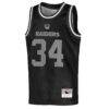 Bo Jackson Las Vegas Raiders Mitchell & Ness Youth Retired Player NFL Basketball Fashion Jersey - Black - Side View