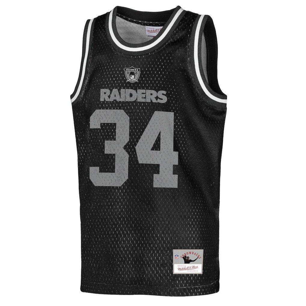Bo Jackson Las Vegas Raiders Mitchell & Ness Youth Retired Player NFL Basketball Fashion Jersey