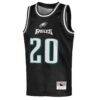 Brian Dawkins Philadelphia Eagles Mitchell & Ness Youth Retired Player NFL Basketball Fashion Jersey - Black - Side View