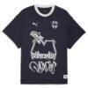 CF Monterrey Puma 2025 FIFA Club World Cup Hoops T-Shirt - Navy - Side View
