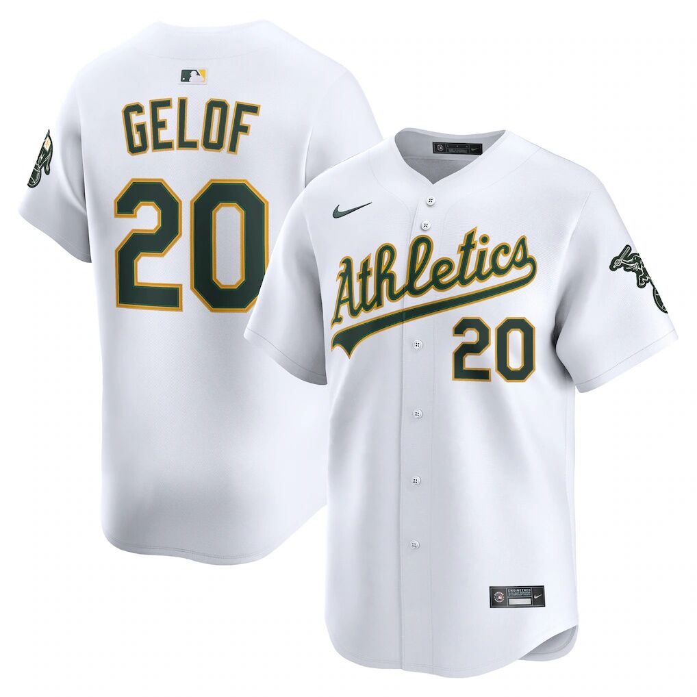 Zack Gelof Athletics Nike Home Limited Player Jersey