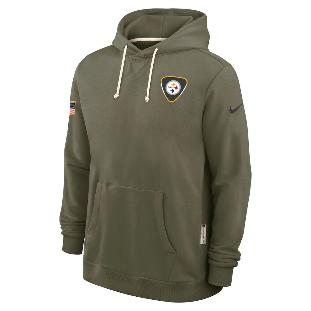 Pittsburgh Steelers Nike 2025 Salute to Service Sideline Standard Issue Dri-FIT Hoodie - Olive