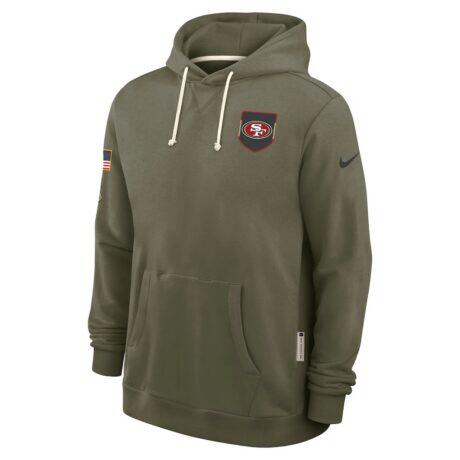 San Francisco 49ers Nike 2025 Salute to Service Sideline Standard Issue Dri-FIT Hoodie - - Alt1