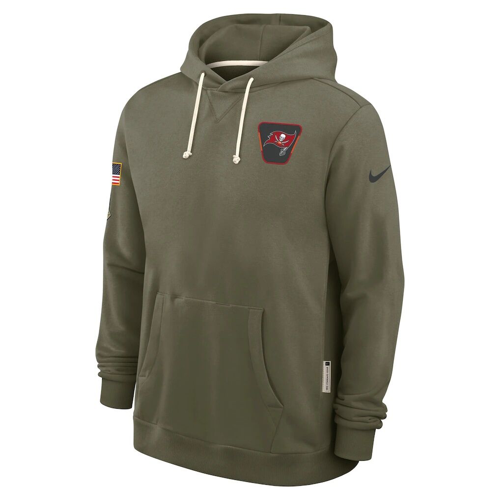 Tampa Bay Buccaneers Nike 2025 Salute to Service Sideline Standard Issue Dri-FIT Hoodie - Olive
