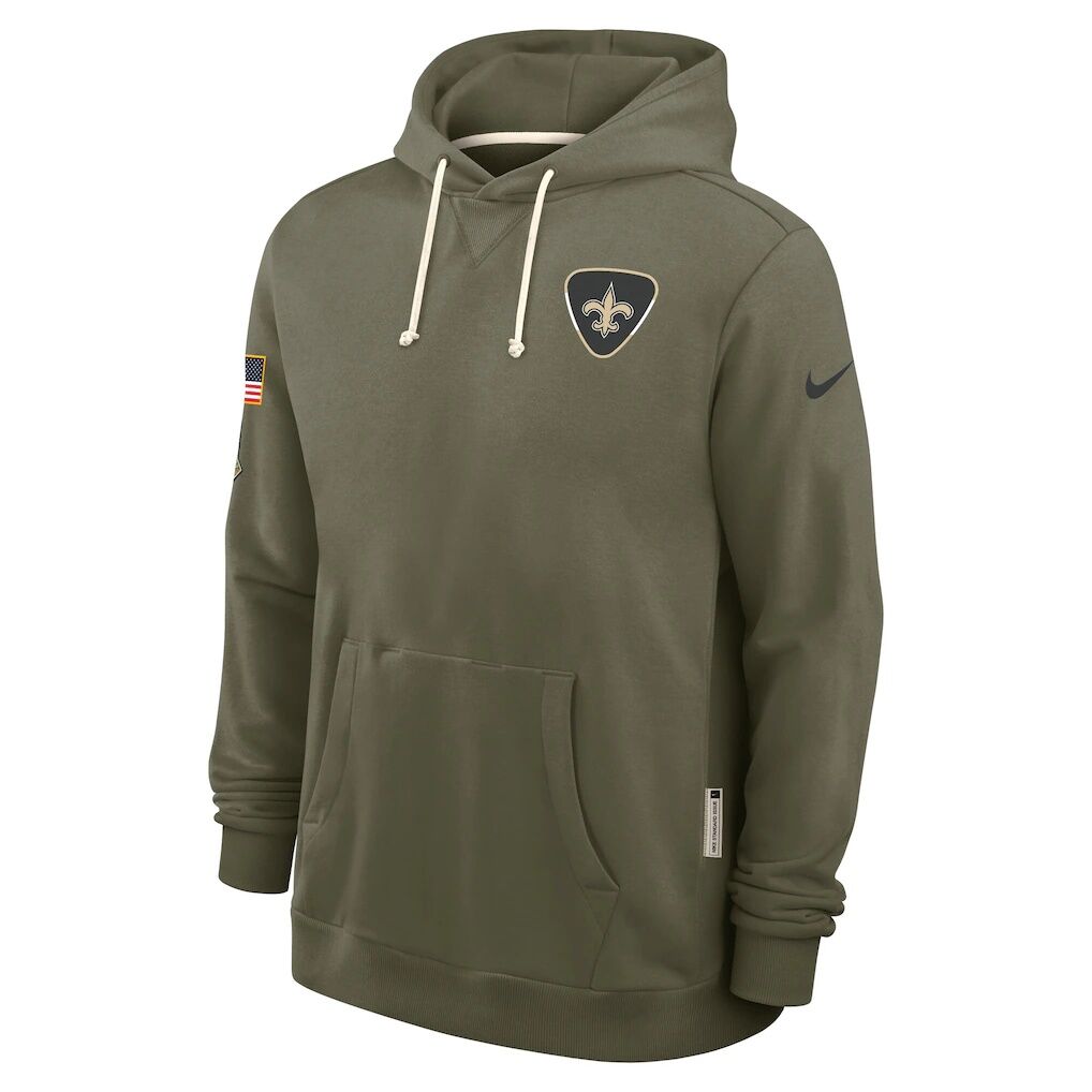 New Orleans Saints Nike 2025 Salute to Service Sideline Standard Issue Dri-FIT Hoodie - Olive