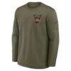 Cincinnati Bengals Nike 2025 Salute to Service Sideline Coaches Therma-FIT Long Sleeve Shirt - - Side View