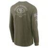 San Francisco 49ers Nike 2025 Salute to Service Sideline Long Sleeve T-Shirt - - Detail View