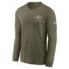 San Francisco 49ers Nike 2025 Salute to Service Sideline Long Sleeve T-Shirt - - Side View