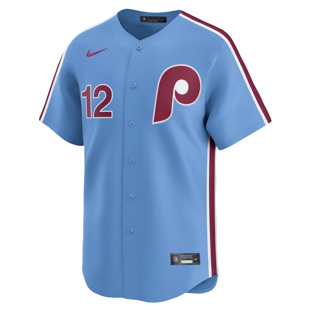Kyle Schwarber Philadelphia Phillies Nike Alternate Limited Jersey - Light Blue