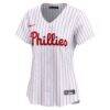 Aaron Nola Philadelphia Phillies Nike Women's Home Limited Player Jersey - White - Side View