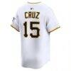 Oneil Cruz Pittsburgh Pirates Nike Home Limited Player Jersey - White - Detail View