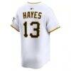 Ke'Bryan Hayes Pittsburgh Pirates Nike Home Limited Player Jersey - White - Detail View