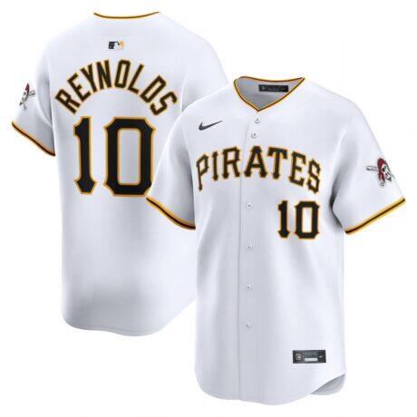Bryan Reynolds Pittsburgh Pirates Nike Home Limited Player Jersey - White - Front View