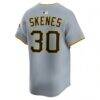 Paul Skenes Pittsburgh Pirates Nike Road Limited Player Jersey - Gray - Detail View