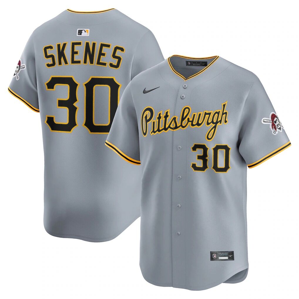 Paul Skenes Pittsburgh Pirates Nike Road Limited Player Jersey