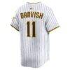Yu Darvish San Diego Padres Nike Home Limited Player Jersey - White - Detail View