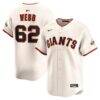 Logan Webb San Francisco Giants Nike Home Limited Player Jersey - Cream - Front View