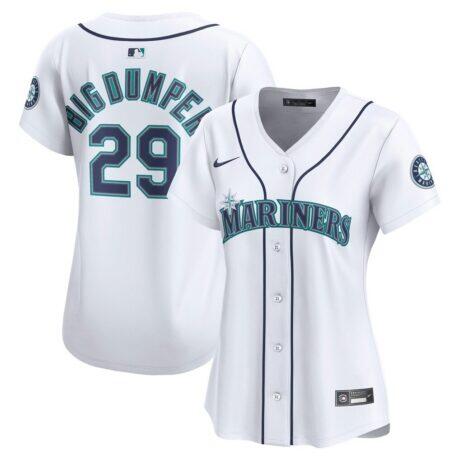Cal Raleigh Seattle Mariners Nike Women's Home Limited Player Jersey - White - Front View