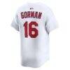 Nolan Gorman St. Louis Cardinals Nike Home Limited Player Jersey - White - Detail View