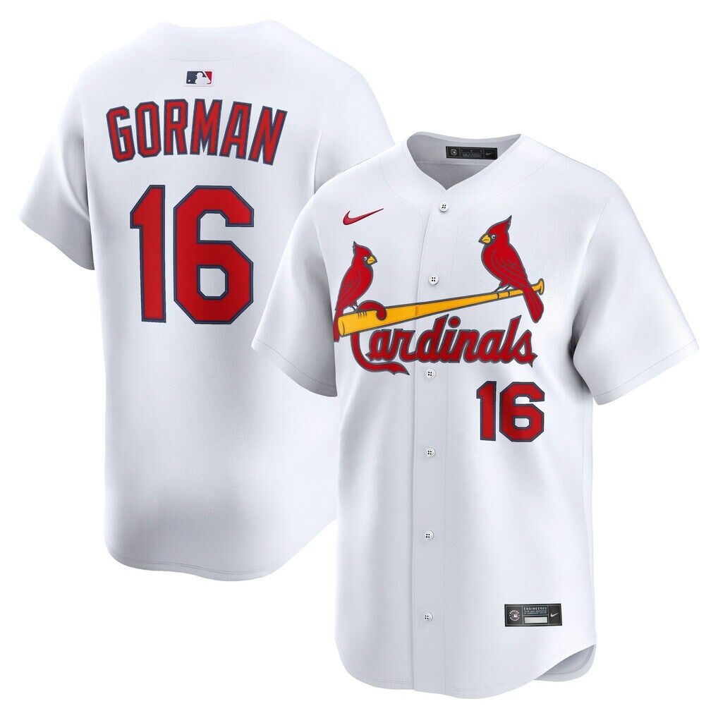 Nolan Gorman St. Louis Cardinals Nike Home Limited Player Jersey