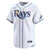 Junior Caminero Tampa Bay Rays Nike Home Limited Jersey - White - Side View