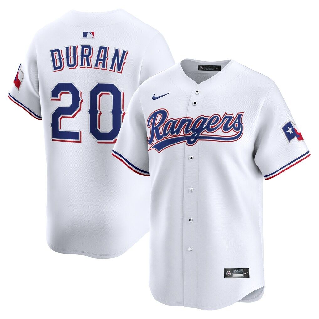 Ezequiel Duran Texas Rangers Nike Home Limited Player Jersey
