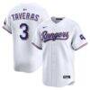 Leody Taveras Texas Rangers Nike Home Limited Player Jersey - White - Front View